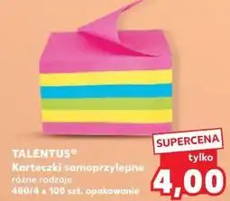 Kaufland TALENTUS Karteczki samoprzylepne różne rodzaje oferta