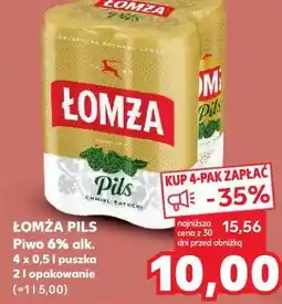 Kaufland Piwo Łomża Pils oferta