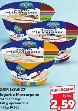 Kaufland OSM ŁOWICZ Jogurt z Mascarpone różne rodzaje oferta