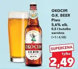 Kaufland Okocim O.K. Beer Piwo 5,6% alk. 0,5 l butelka zwrotna oferta