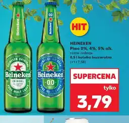 Kaufland Heineken Piwo 0%, 4%, 5% alk. 0,5 l butelka bezzwrotna oferta