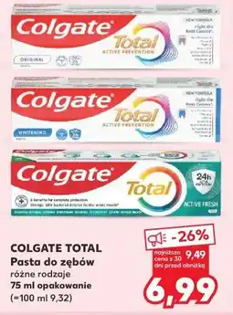 Kaufland COLGATE TOTAL Pasta do zębów 75 ml (różne rodzaje) oferta