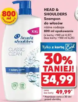 Kaufland HEAD & SHOULDERS Szampon do włosów 800 ml (różne rodzaje) oferta