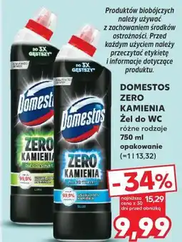 Kaufland Domestos Zero Kamienia Żel do WC różne rodzaje oferta
