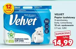 Kaufland Velvet Papier toaletowy 3-warstwowy, biały, rumiankowy oferta