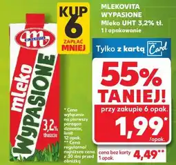 Kaufland MLEKOVITA WYPASIONE Mleko UHT 3,2% tł oferta