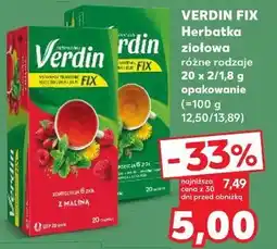 Kaufland Verdin Fix Herbatka ziołowa różne rodzaje oferta