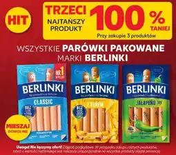Kaufland Wszystkie parówki pakowane marki Berlinki oferta