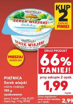 Kaufland Piątnica Serek wiejski różne rodzaje 150 g opakowanie oferta