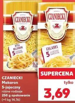 Kaufland CZANIECKI Makaron 5-jajeczny różne rodzaje 250 g opakowanie oferta