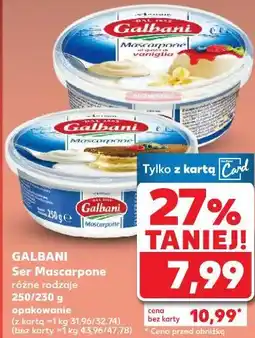 Kaufland Galbani Ser Mascarpone różne rodzaje 250/230 g opakowanie oferta