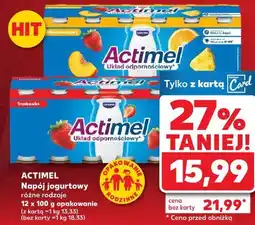 Kaufland Actimel Napój jogurtowy różne rodzaje 12 x 100 g opakowanie oferta