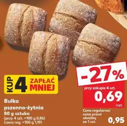Kaufland Bułka pszenno-żytnia 80 g sztuka oferta