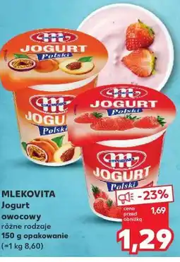 Kaufland MLEKOVITA Jogurt owocowy różne rodzaje oferta