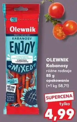 Kaufland Kabanosy Enjoy Olewnik różne rodzaje oferta
