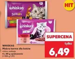 Kaufland Whiskas Mokra karma dla kotów różne rodzaje 4 x 85 g opakowanie oferta