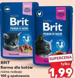 Kaufland Brit Karma dla kotów różne rodzaje 100 g opakowanie oferta