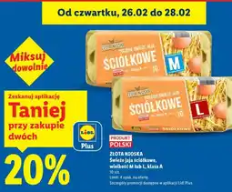 Lidl Złota Nioska Swieże jaja ściółkowe oferta