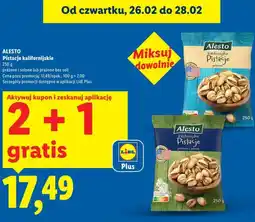 Lidl Alesto Pistacje kalifornijskie oferta