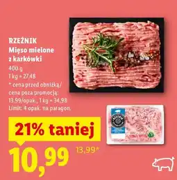 Lidl Mięso mielone z karkówki oferta