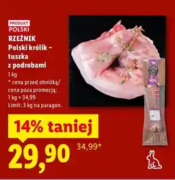 Lidl Polski królik - tuszka z podrobami oferta