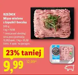 Lidl Mięso mielone z łopatki i boczku oferta