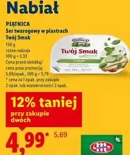 Lidl Ser twarogowy w plastrach Twój Smak oferta