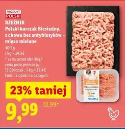 Lidl Polski kurczak Biesiadny, z chowu bez antybiotyków - mięso mielone oferta