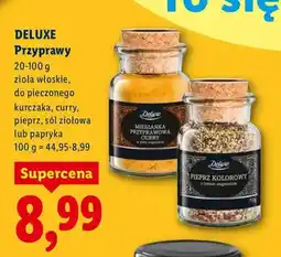 Lidl Przyprawy złota włoskie, do pieczonego kurczaka, curry, pieprz, sól ziołowa lub papryka oferta