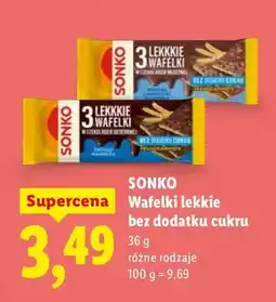 Lidl Wafelki lekkie bez dodatku cukru oferta