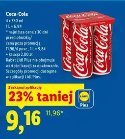 Lidl Cola lub coca-cola zero oferta