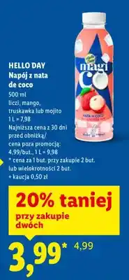 Lidl Napój z nata de coco oferta