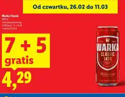 Lidl Warka Classic oferta