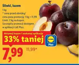 Lidl Sliwki, luzem oferta