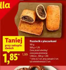 Lidl Pasztecik z pieczarkami oferta