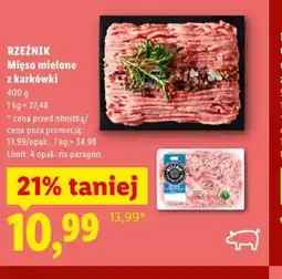 Lidl RZEXNIK Mięso mielone z karkówki oferta
