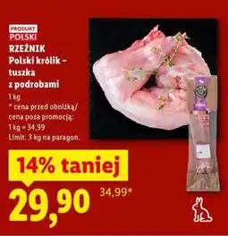 Lidl Rzeźnik Polski królik oferta