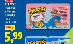 Lidl Piratki Parówki z filetem z indyka oferta