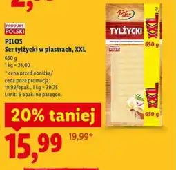 Lidl Pilos Ser tylżycki w plastrach oferta