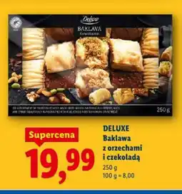 Lidl Deluxe Baklava z orzechami i czekoladą oferta