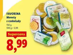 Lidl Favorina Monety z czekolady oferta