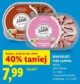 Lidl BON GELATI Lody z polewą oferta