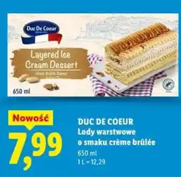 Lidl Lody warstwowe Duc De Coeur oferta