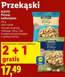 Lidl ALESTO Pistacje kalifornijskie oferta