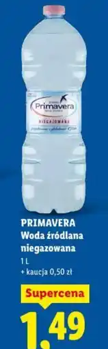 Lidl Primavera woda źródlana oferta