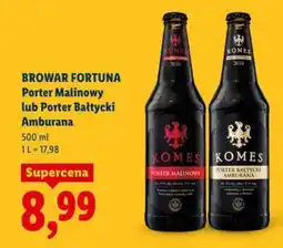 Lidl Browar Fortuna Porter Malinowy oferta