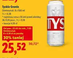Lidl Tyskie Gronie oferta