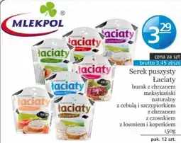 Specjał Serek puszysty Łaciaty Mlekpol oferta