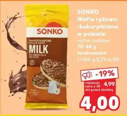Kaufland SONKO Wafle ryżowo-kukurydziane w polewie oferta