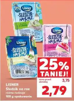 Kaufland LISNER Śledzik na raz oferta